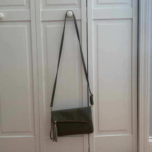 Handbags - Faux Grey Leather Purse